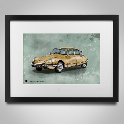 Citroen DS 23 1974 Garage - Print in frame