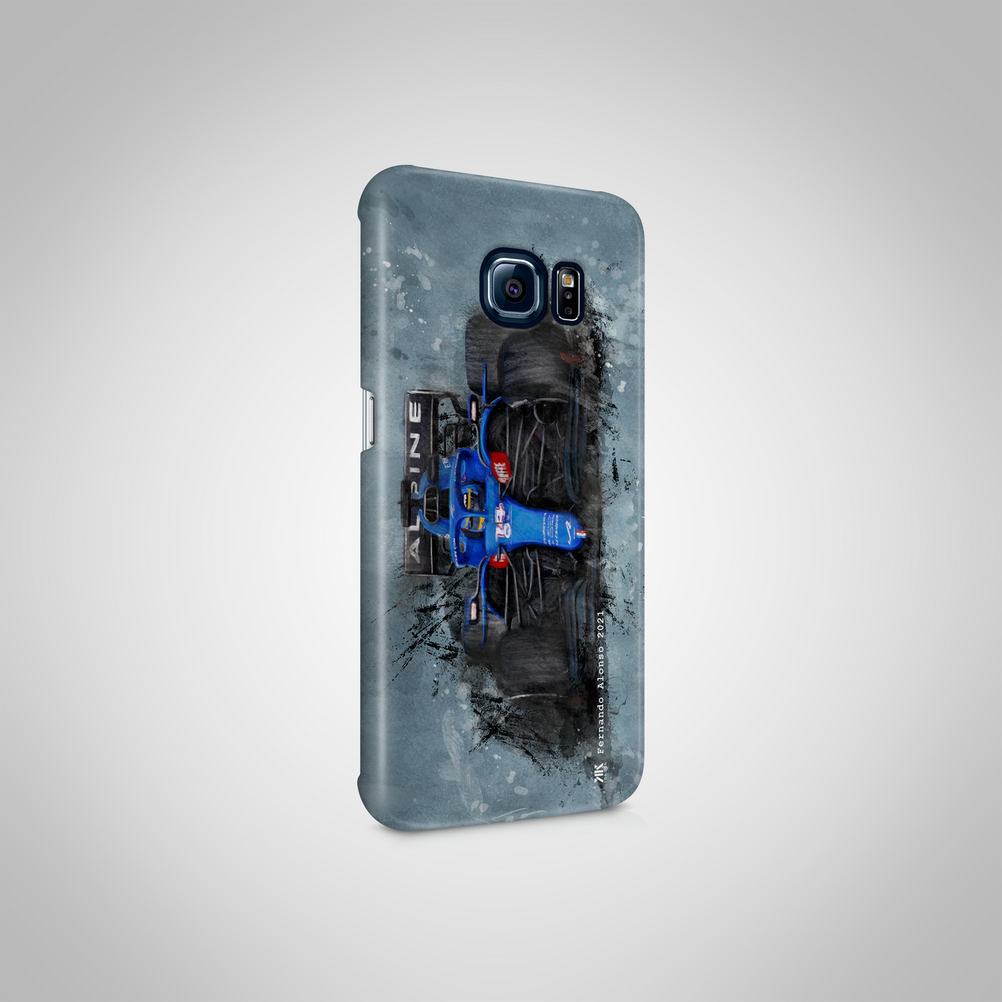 Fernando Alonso - Alpine F1 Car - Phone Case