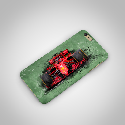 Charles Leclerc - Ferrari F1 Car - Phone Case