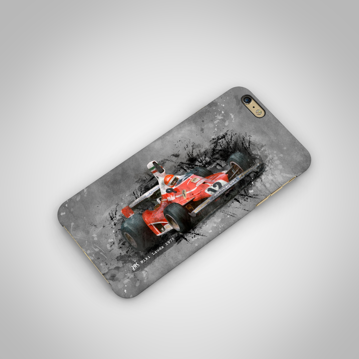 Niki Lauda - Ferrari 1975 F1 Car - Phone Case