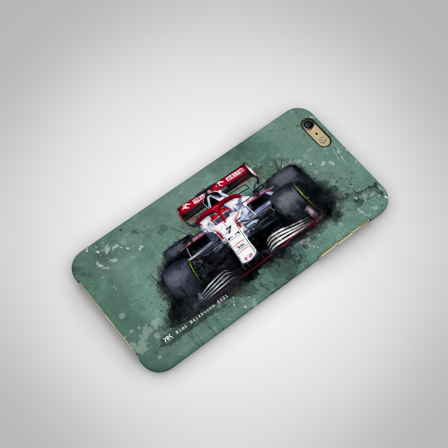 Kimi Raikkonen - Alpha Romeo F1 Car - Phone Case