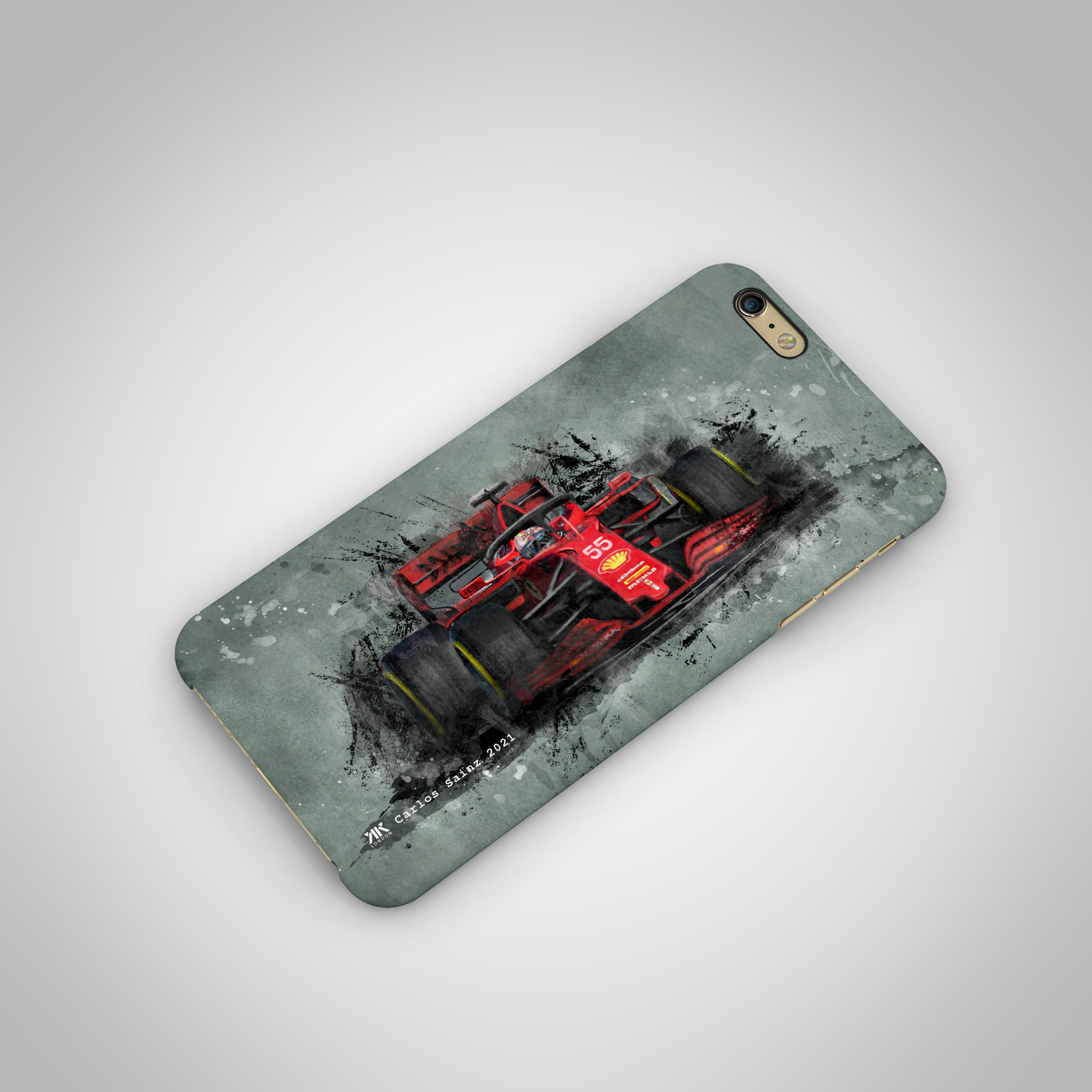 Carlos Sainz - Ferrari F1 Car - Phone Case