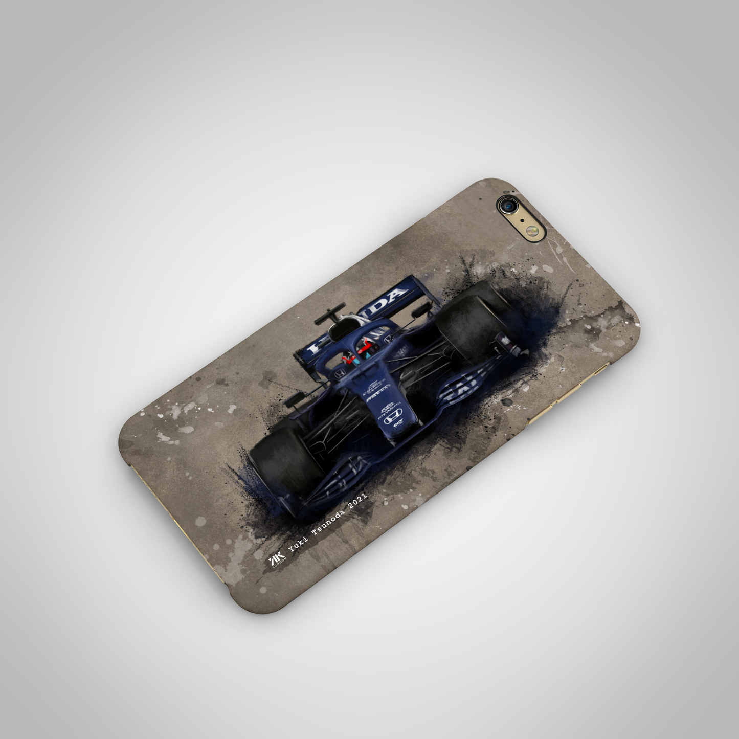 Yuki Tsunoda - Alpha Tauri F1 Car - Phone Case