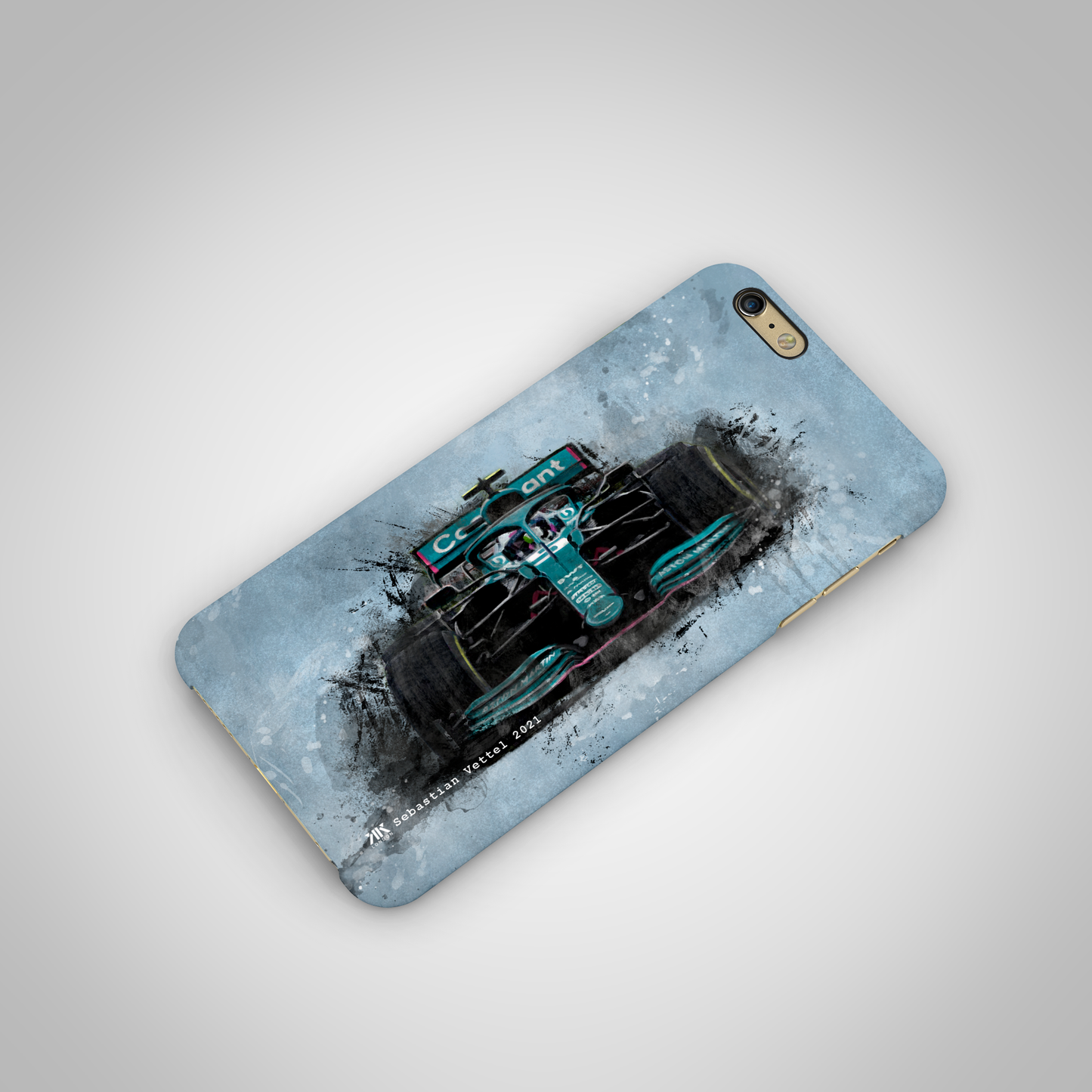 Sebastian Vettel - Aston Martin F1 Car - Phone Case