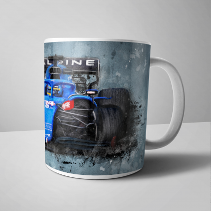 Fernando Alonso – Alpine F1 Car - Mug