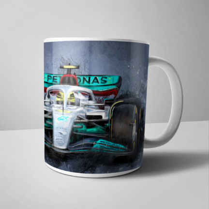 Lewis Hamilton – Mercedes F1 Car - Mug