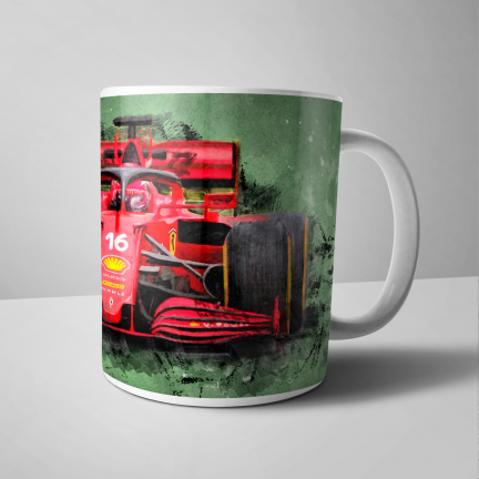 Charles Leclerc – Ferrari F1 Car - Mug