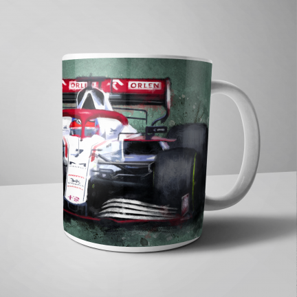 Kimi Raikkonen – Alpha Romeo F1 Car - Mug