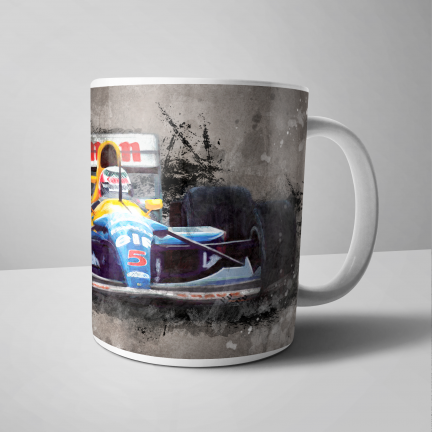 Nigel Mansell 1992 F1 Car - Mug