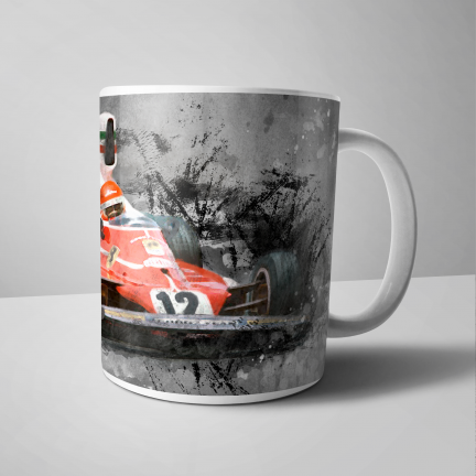 Niki Lauda 1975 Classic F1 Car - Mug