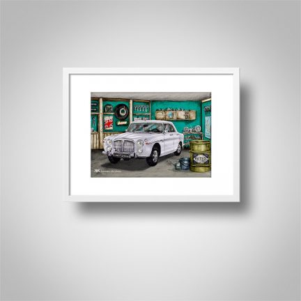 Rover P5B White in frame