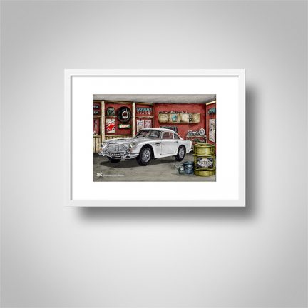 Aston Martin DB5 in frame