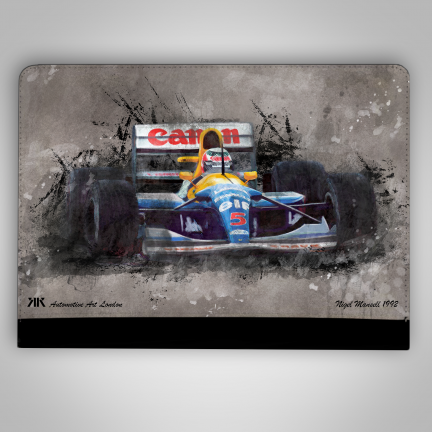 Nigel Mansell – Williams Renault 1992 F1 Car iPad Case