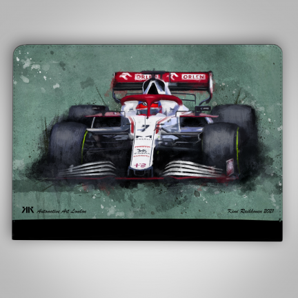 Kimi Raikkonen – Alpha Romeo F1 Car iPad Case