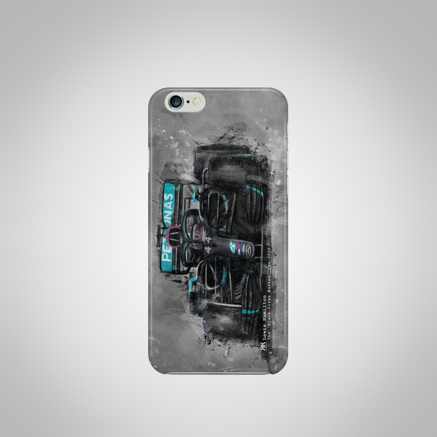 Hamilton - Mercedes Black Lives Matter 2020 F1 Car - Phone Case