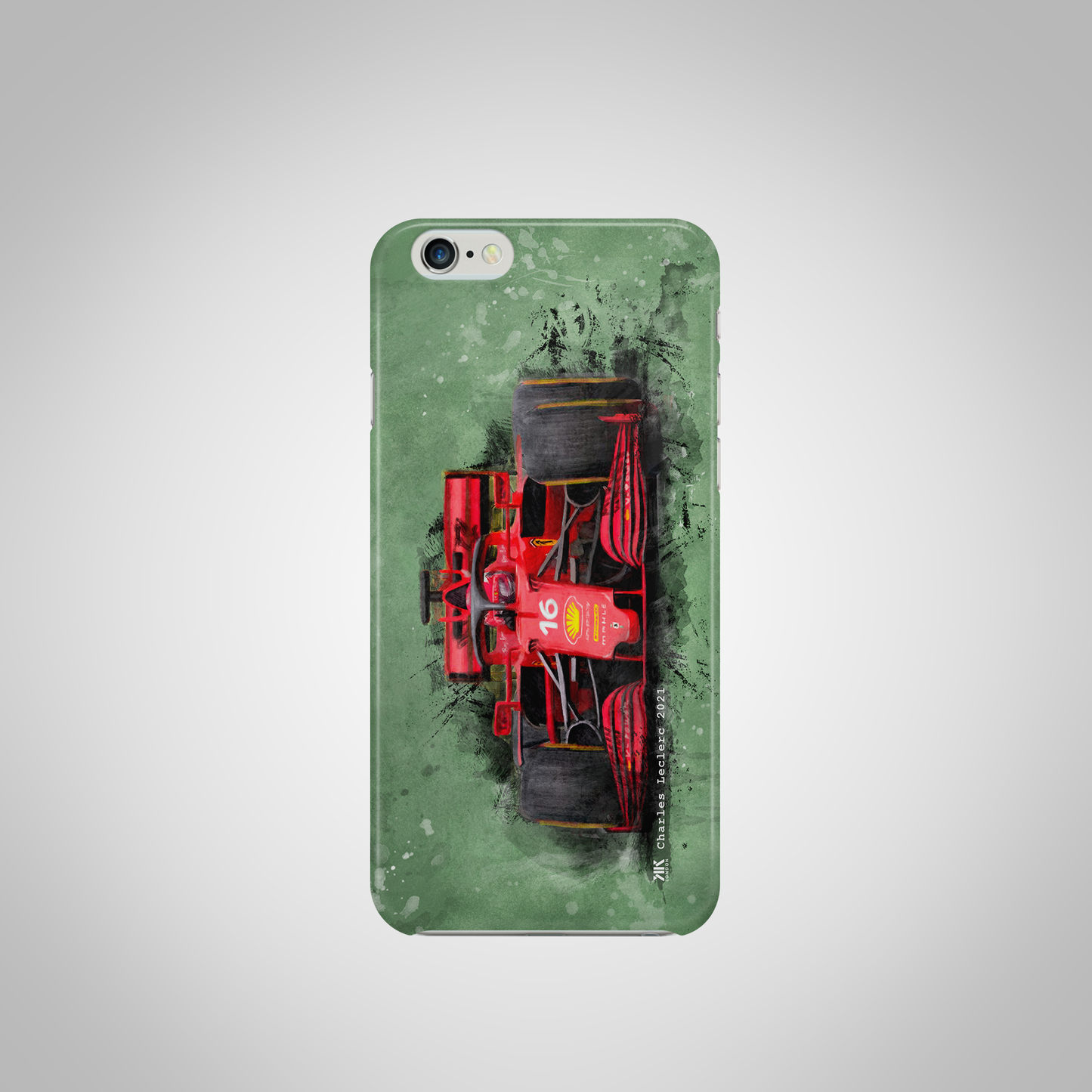 Charles Leclerc - Ferrari F1 Car - Phone Case