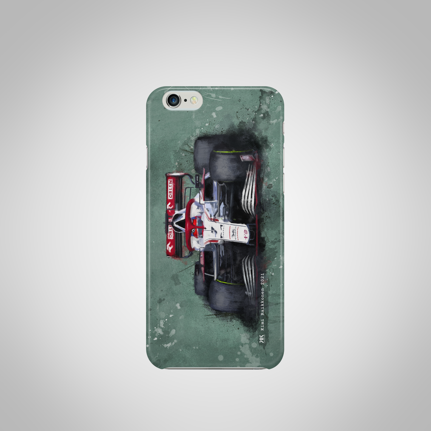 Kimi Raikkonen - Alpha Romeo F1 Car - Phone Case