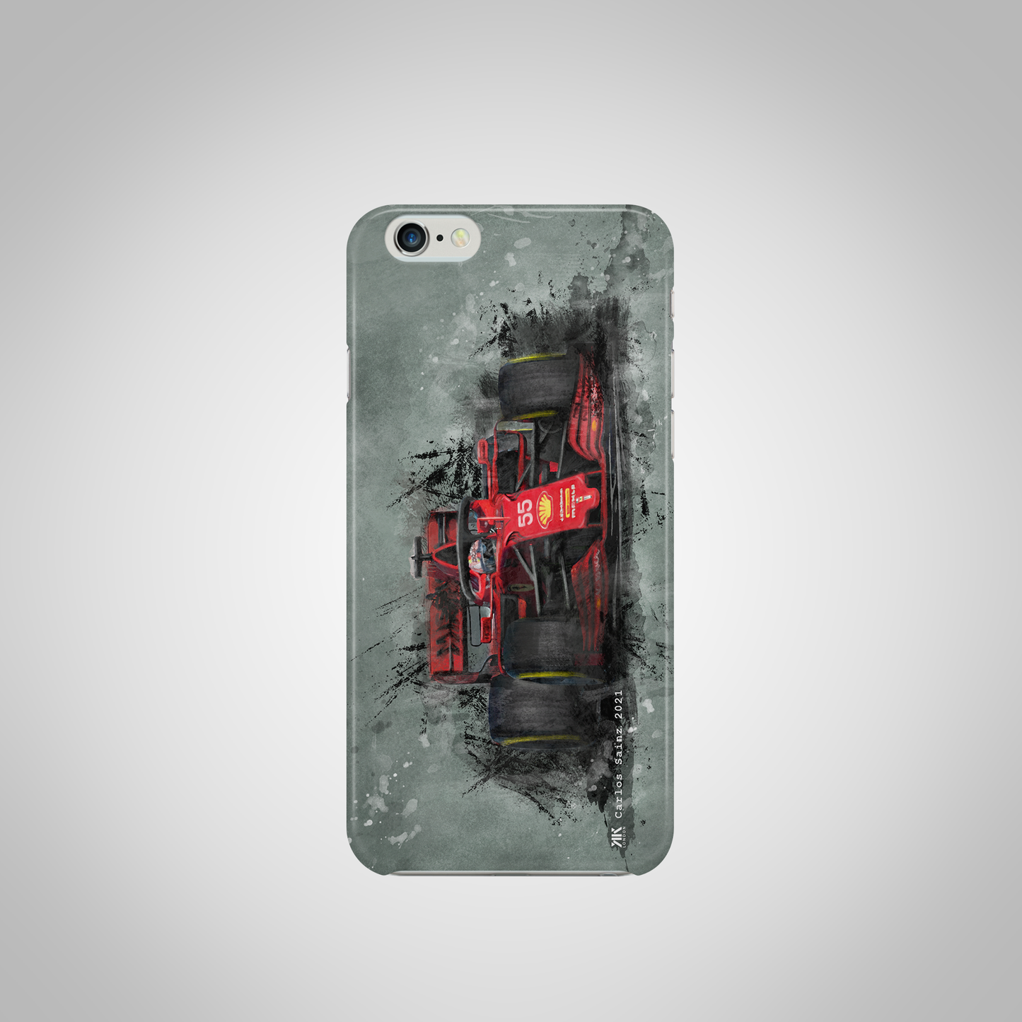 Carlos Sainz - Ferrari F1 Car - Phone Case