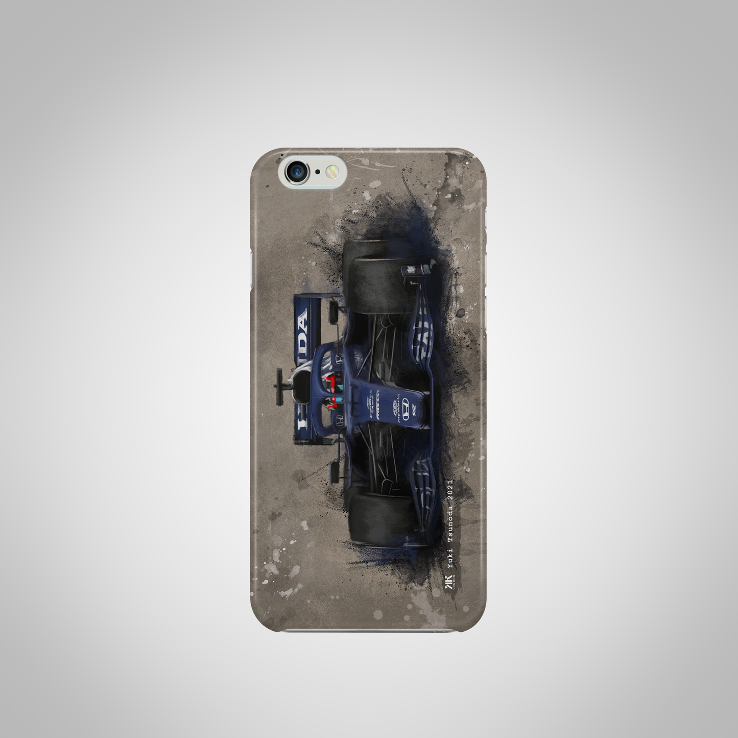 Yuki Tsunoda - Alpha Tauri F1 Car - Phone Case