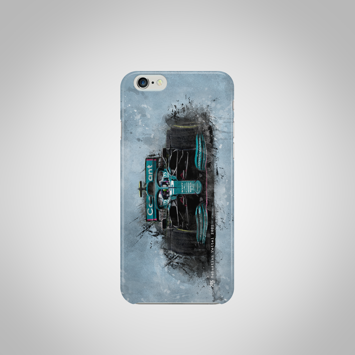 Sebastian Vettel - Aston Martin F1 Car - Phone Case