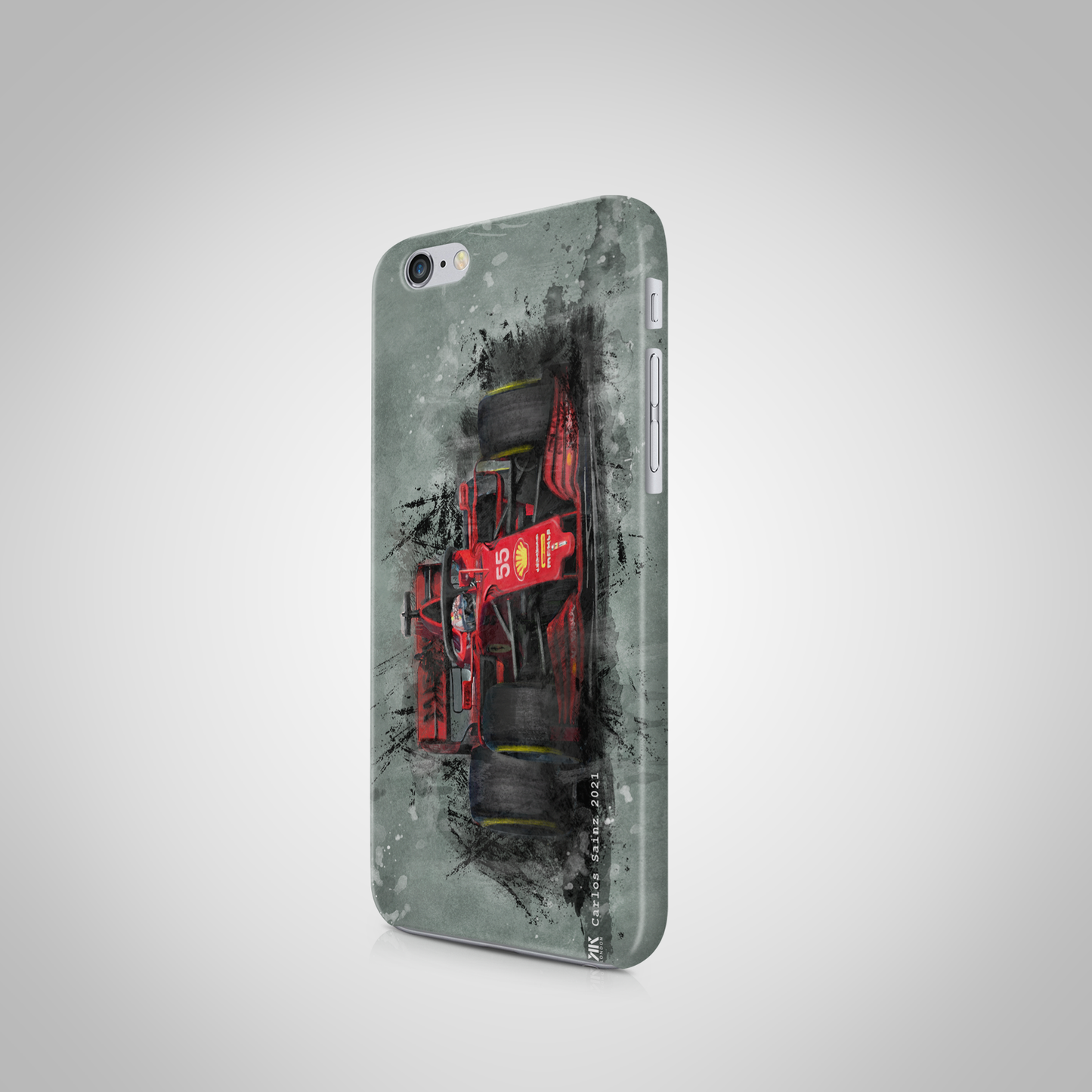 Carlos Sainz - Ferrari F1 Car - Phone Case