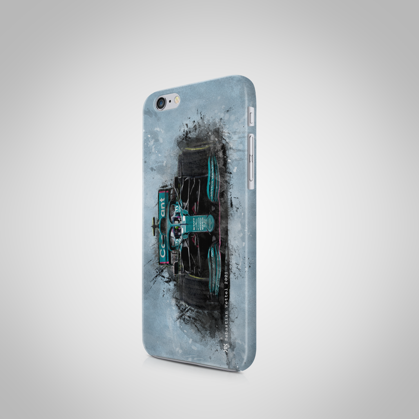 Sebastian Vettel - Aston Martin F1 Car - Phone Case