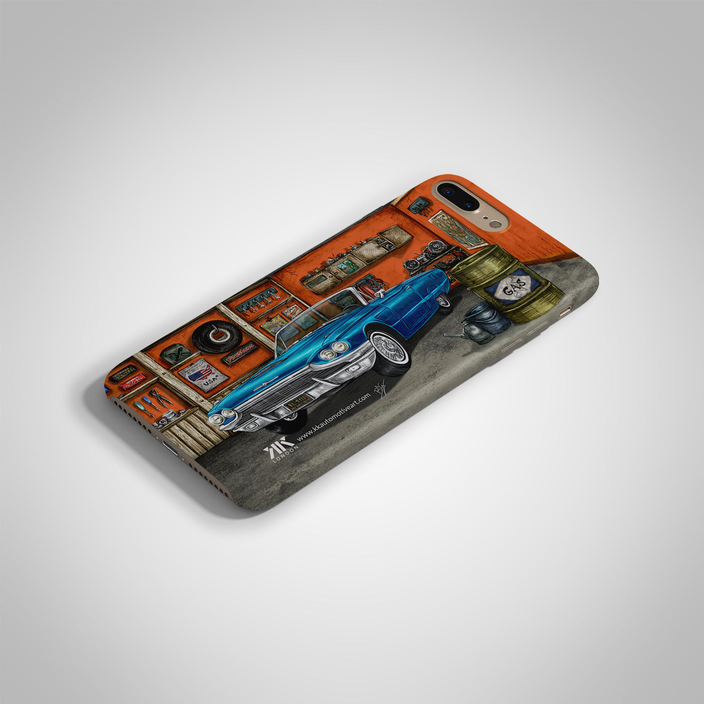 Ford Thunderbird 1965 (Metalic Blue) Garage Phone Case