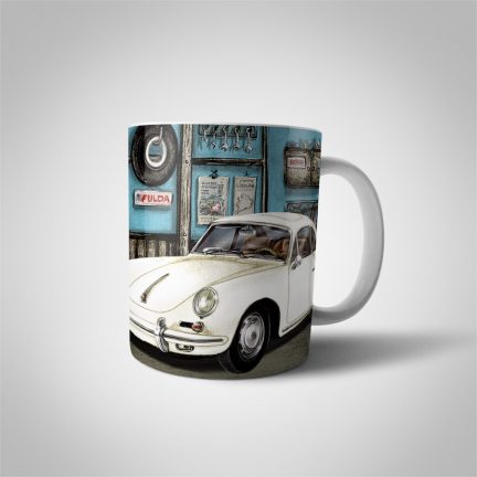 Porsche 356 White Mug