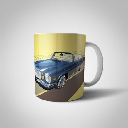 Mercedes 280SE 3.5 Convertible Blue Mug